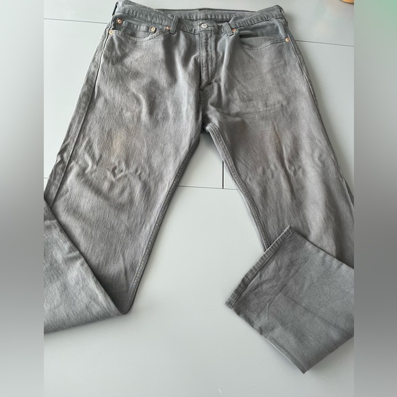 [W36L32]Levi’s 505 Men's Gray Straight Jeans - Picture 1 of 8